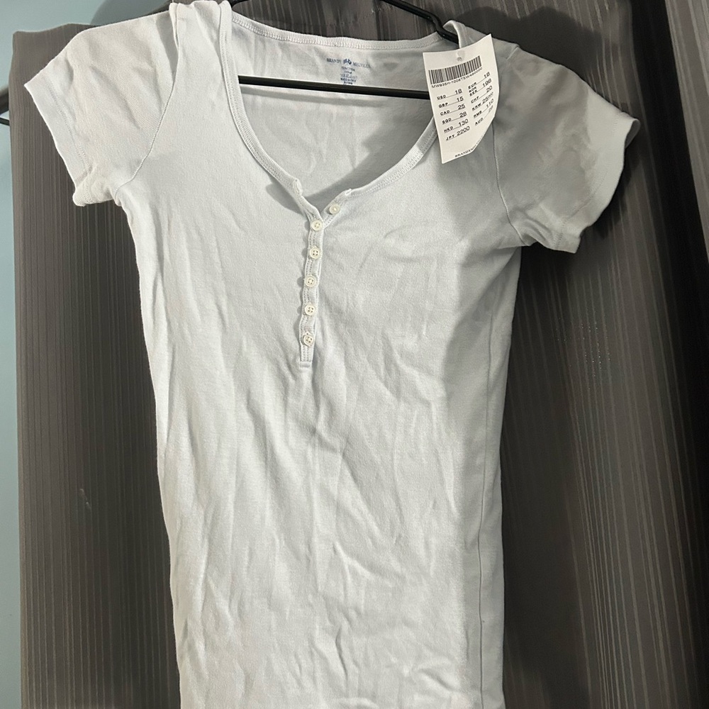 Brandy Melville Sky Blue Short Sleeve Tee